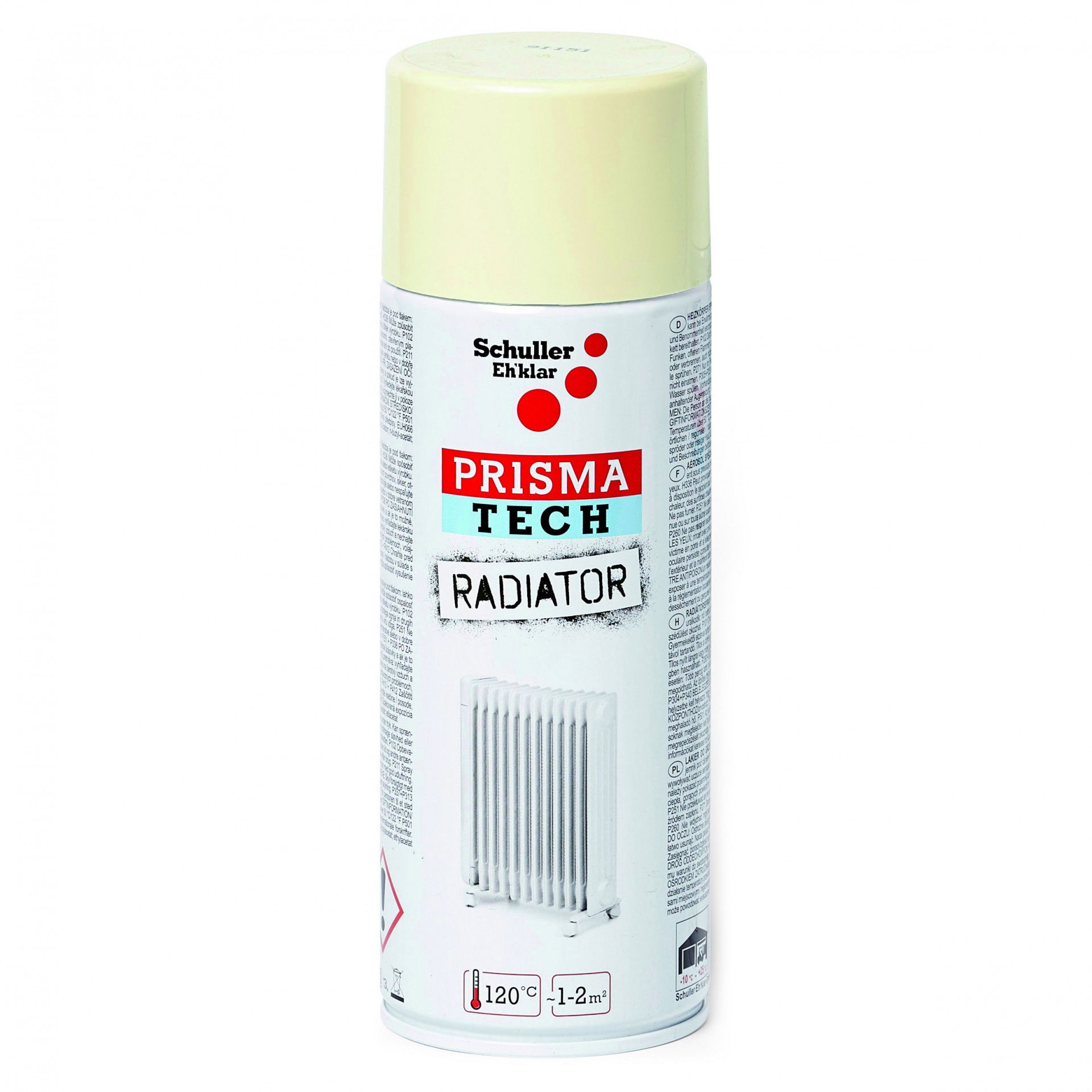 Schuller PRISMA TECH RADIATOR radiátor spray, krémfehér (RAL 9001), 400 ml termék fő termékképe