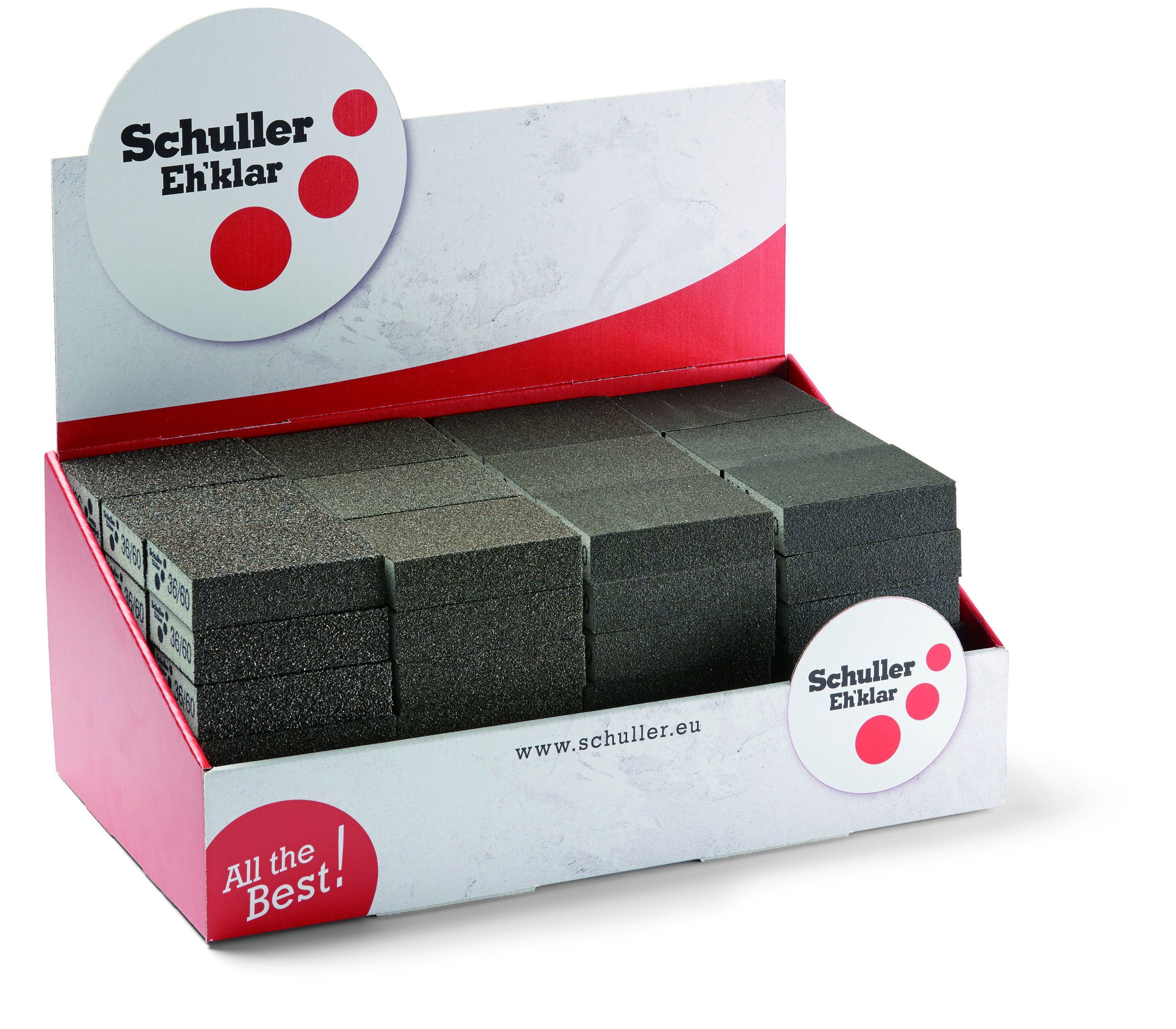 Schuller SOFT CUT SET PLUS csiszolószivacs, P36 / P60 / P80 / P100 / P120 / P180, 60 részes termék fő termékképe