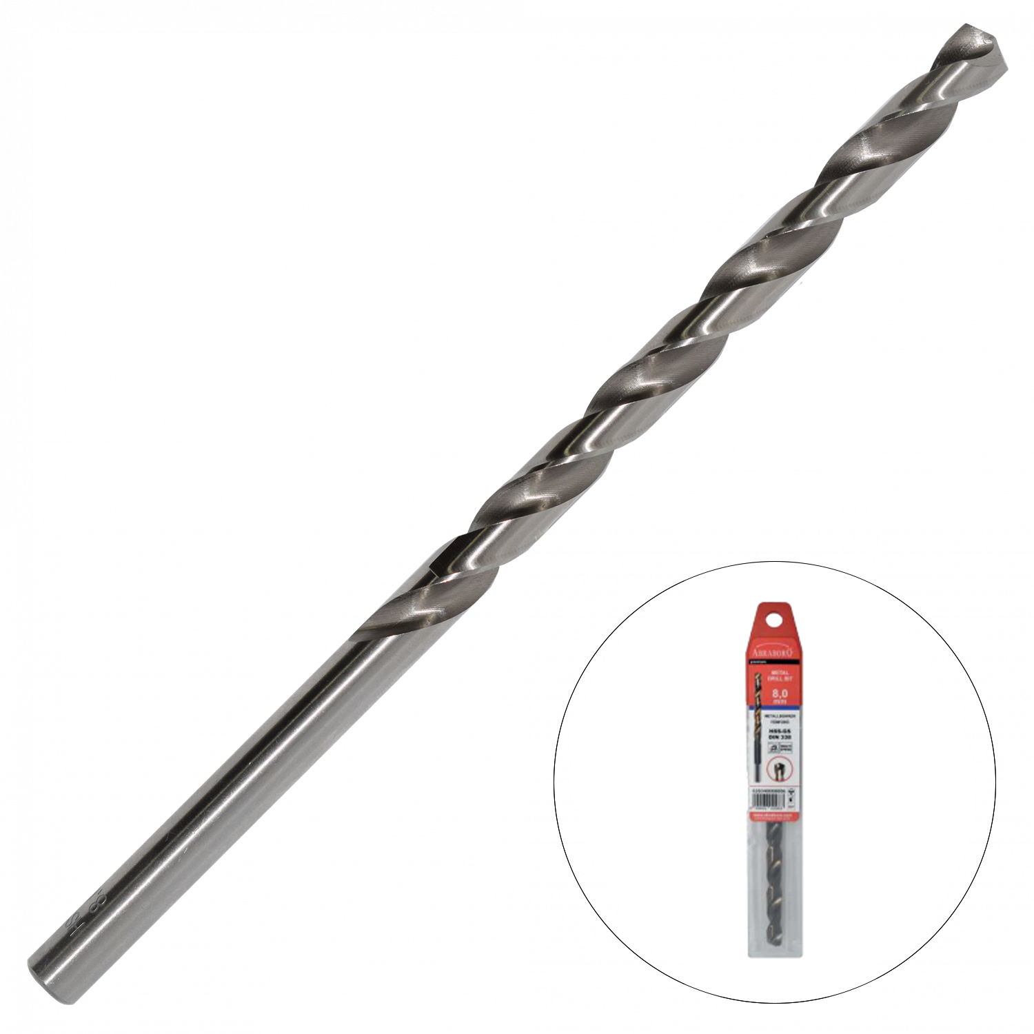 Abraboro 6.5 x 148 / 97 mm HSS-GS hosszú hengeres szárú fémcsigafúró, EV-Pack termék fő termékképe