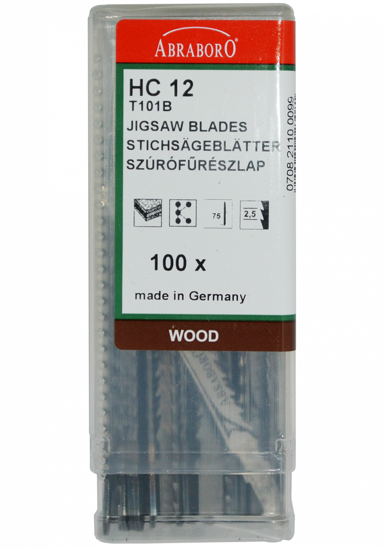 Abraboro HC 101B (HC 12) szúrófűrészlap Bosch befogással, 100 db/csomag termék fő termékképe