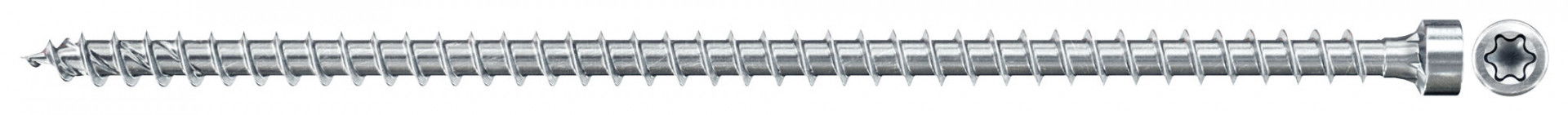 Fischer FPF II CHTF 6.0 x 140 BC 100 hengeres fejű, kékre horganyzott, végigmenetes szerkezetépítő csavar TX behajtással, 100 db/csomag termék fő termékképe