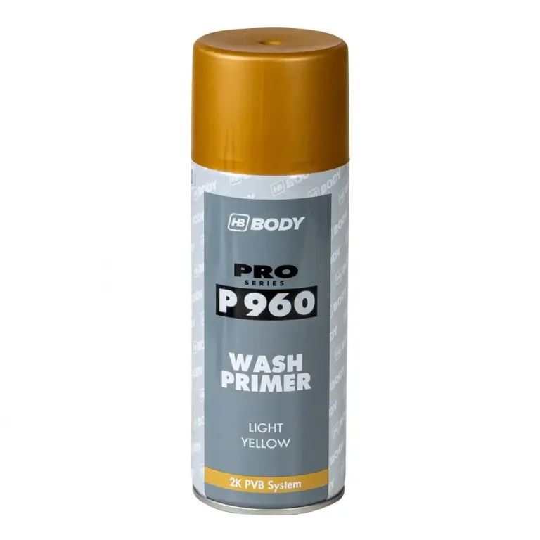 HB Body 960 1K Wash Primer spray 400ml világos sárga termék fő termékképe