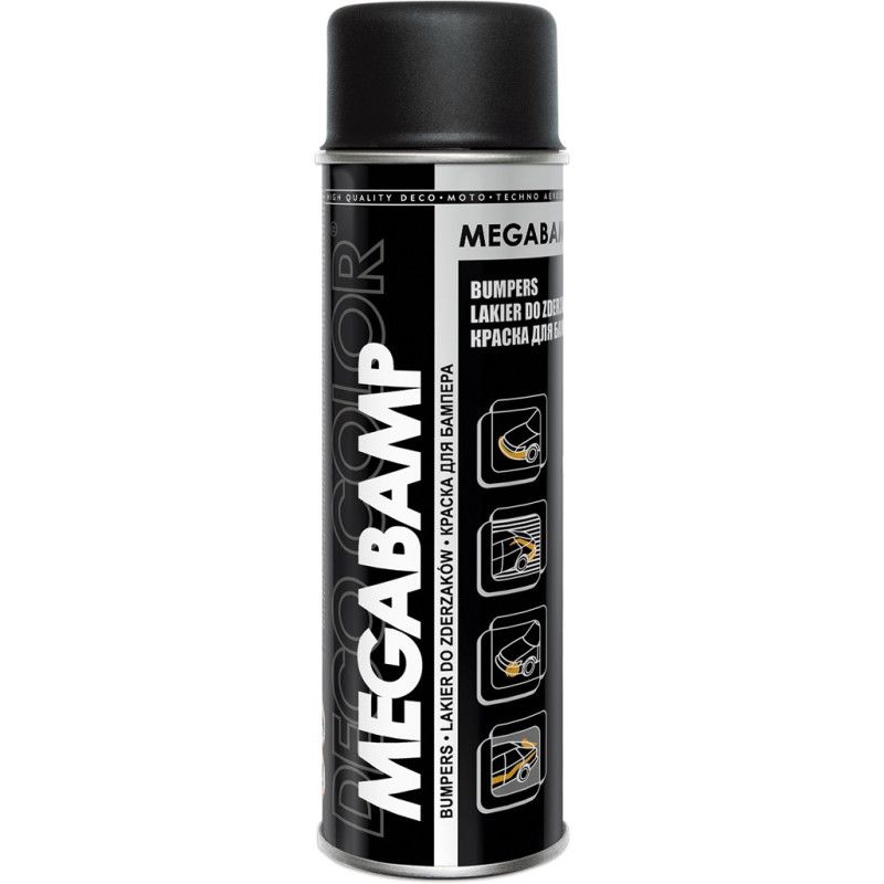 Deco Color Megabamp akril spray lökhárítókhoz 500ml matt fekete termék fő termékképe